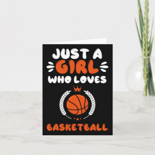 Tarjeta Un Chica que ama el baloncesto