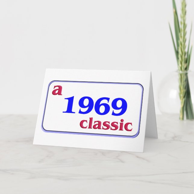 Tarjeta ¡Un clásico de 1969! (Anverso)
