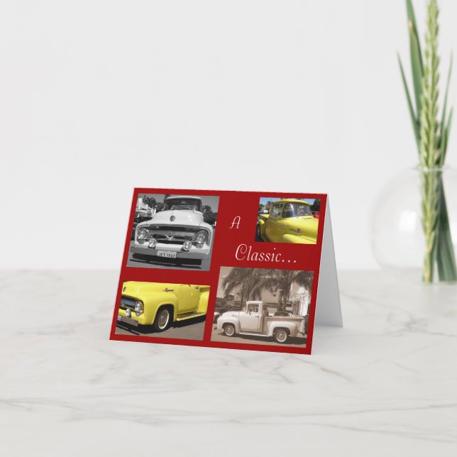 Tarjeta Un clásico… (tarjeta tardía del día de padre) (Anverso)