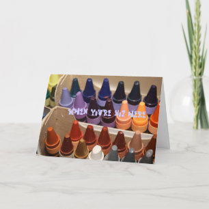 Tarjeta un crayon corto