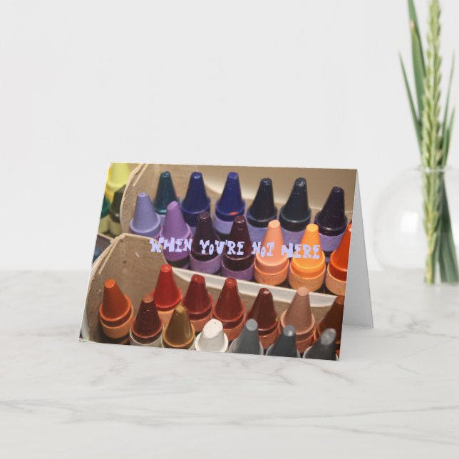 Tarjeta un crayon corto (Anverso)