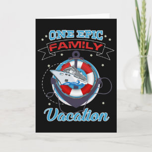 Tarjeta Un crucero épico de vacaciones familiares