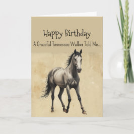 Tarjeta Un cumpleaños de la personalidad de un caballo and