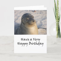 Un cumpleaños del sello de las Islas Galápagos