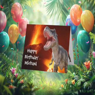 Tarjeta Un cumpleaños Dino-Mite