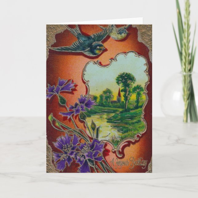 Tarjeta Un cumpleaños feliz (Anverso)