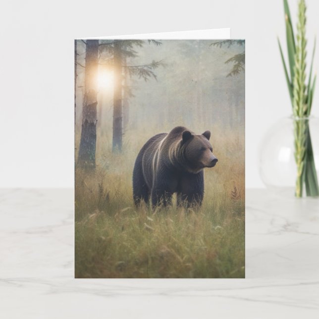Tarjeta Un cumpleaños feliz para los beary (Anverso)