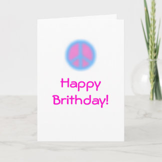 Tarjeta Un cumpleaños pacífico