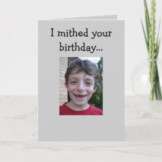 Tarjeta Un cumpleaños perdido