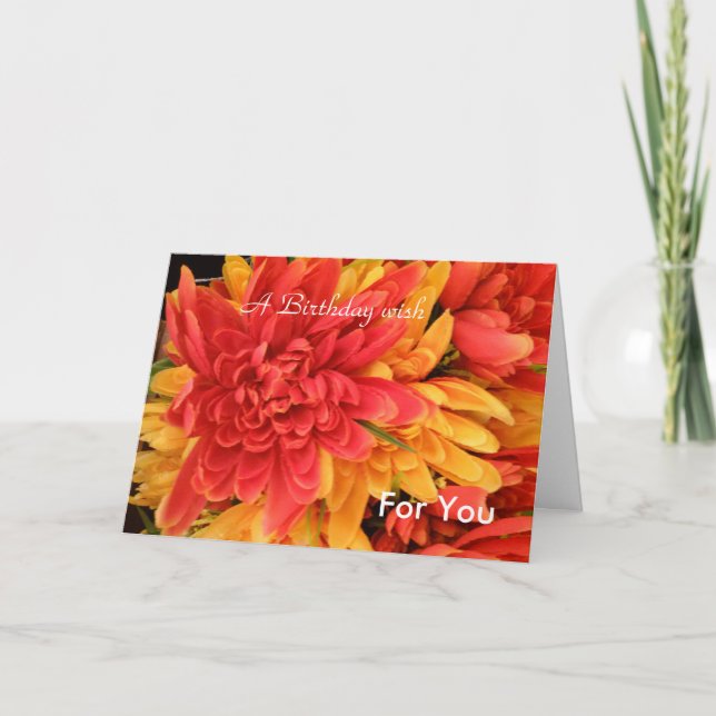 Tarjeta Un deseo de cumpleaños (Anverso)