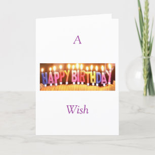 Tarjeta Un deseo de Happybirthday