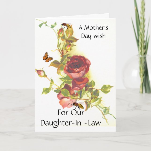 Tarjeta Un deseo por el día de la madre (Anverso)