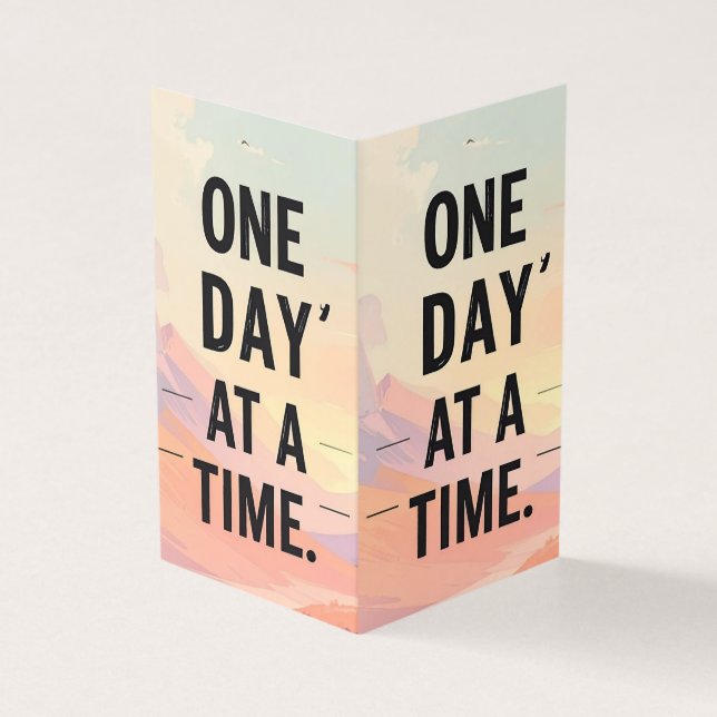 Tarjeta Un día a la hora (Exterior)