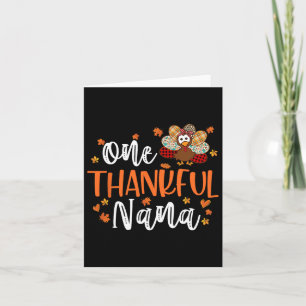 Tarjeta Un Día De Acción De Gracias De La Familia Nana Tur