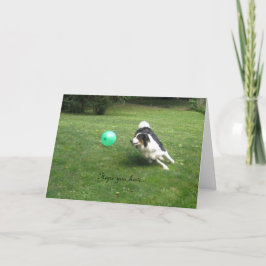 Tarjeta "¡Un día de compras de globos!"