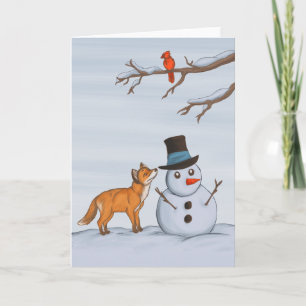 Tarjeta Un día de nieve tranquilo