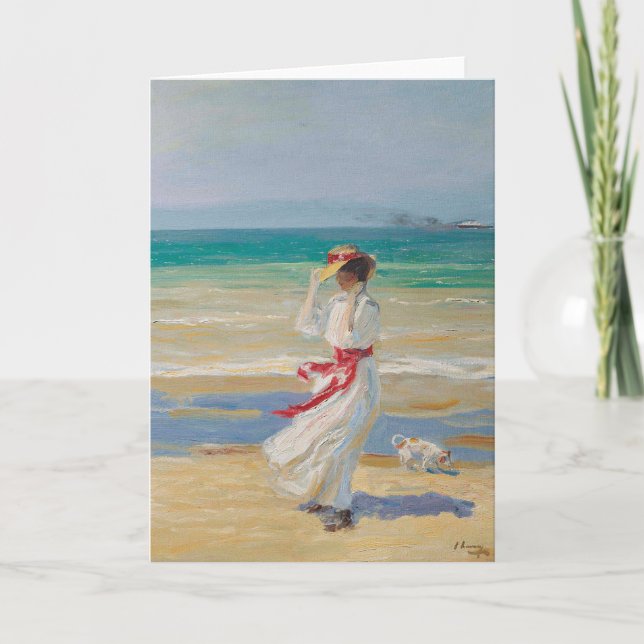 Tarjeta Un Día del Viento | Sir John Lavery (Anverso)