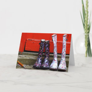 Tarjeta Un día en el jardín