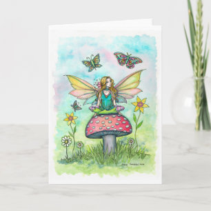 Tarjeta Un día mágico Hada por Molly Harrison Arte de fant
