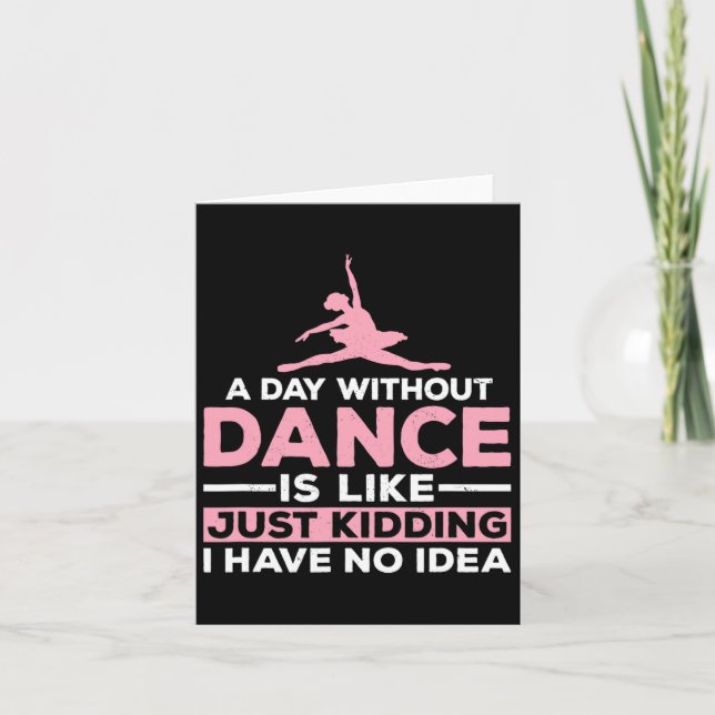 Tarjeta Un Día Sin Baile Es Como Un Crimen No Tengo (Anverso)