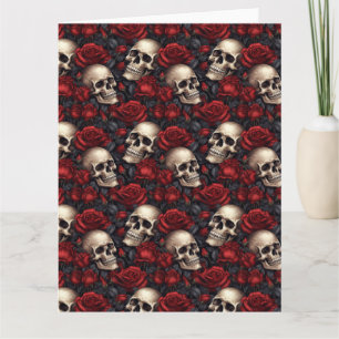 Tarjeta Un diseño de la serie Una Calavera y Rosas 10