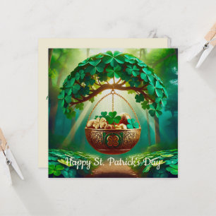 Tarjeta Un diseño festivo del Día de San Patricio