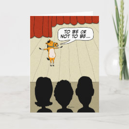 Tarjeta Un divertido caballo juegue feliz cumpleaños