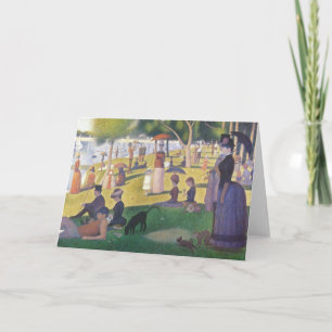 Tarjeta Un domingo por la tarde en el La grande Jatte