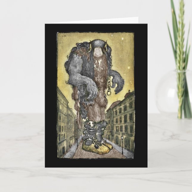 Tarjeta Un duende en la ciudad (Anverso)