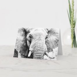 Tarjeta Un elefante nunca olvida — el perfecto agradecimie