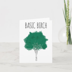 Tarjeta Un entorno divertido de Birch Básico, Senderismo p