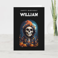 Un esqueleto sonriente que se está convirtiendo en