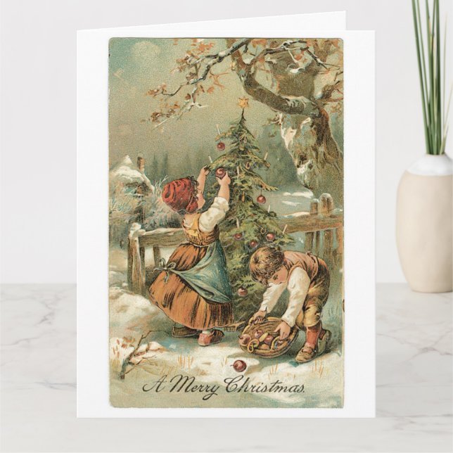 Tarjeta Un Feliz Día de Navidad (Anverso)