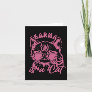 Tarjeta Un Gato Gato Muy Gracioso Es Karma