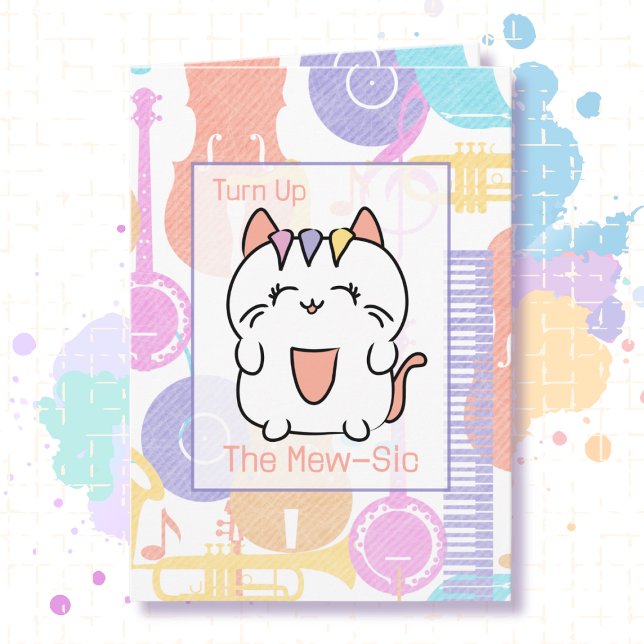 Tarjeta Un gato lindo Personalizado cumpleaños divertido d (Subido por el creador)