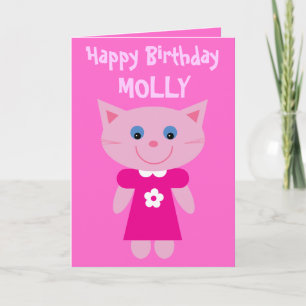 Tarjeta Un gato lindo vestido Personalizable de vestir Cum