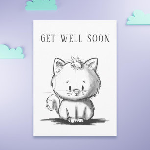Tarjeta Un gato Motivador se pone bien