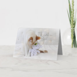 Tarjeta ¡Un Gato Muy Agradable Para Boo! Halloween