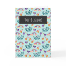 Un gato soñado flotando en el cielo| Feliz cumplea