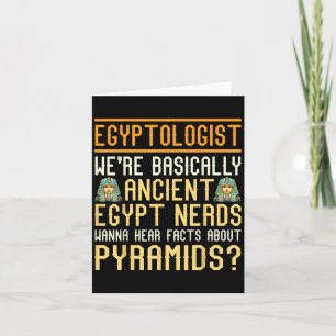 Tarjeta Un gracioso egiptólogo cita al antiguo Egipto Love