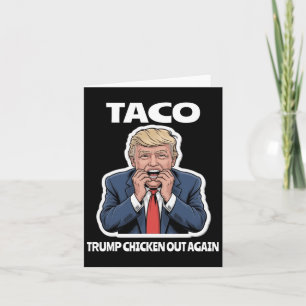 Tarjeta Un gracioso taco asusta a Trump que siempre se des