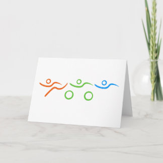 Tarjeta Un gran regalo de Triatlón para tu amigo o familia