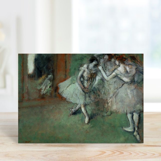 Tarjeta Un grupo de bailarines | Edgar Degas (Subido por el creador)