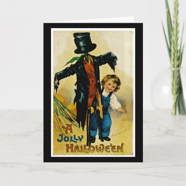 Tarjeta Un Halloween de alegría (Anverso)