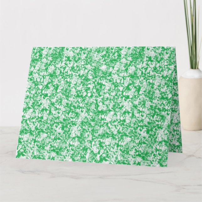 Tarjeta Un helecho verde y exuberante con frentes de arcos (Anverso)