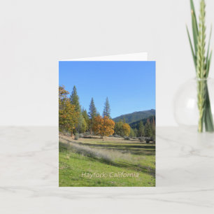 Tarjeta Un hermoso día en el valle...