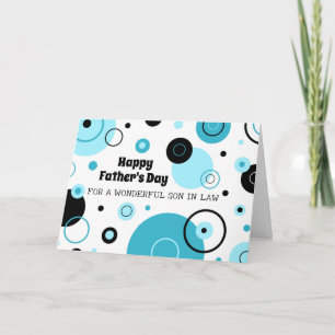 Tarjeta Un hijo retro en la ley feliz día del padre