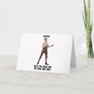Tarjeta Un hombre genuino y excesivamente masculino