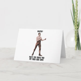 Tarjeta Un hombre genuino y excesivamente masculino