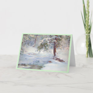 Tarjeta Un idilio de invierno